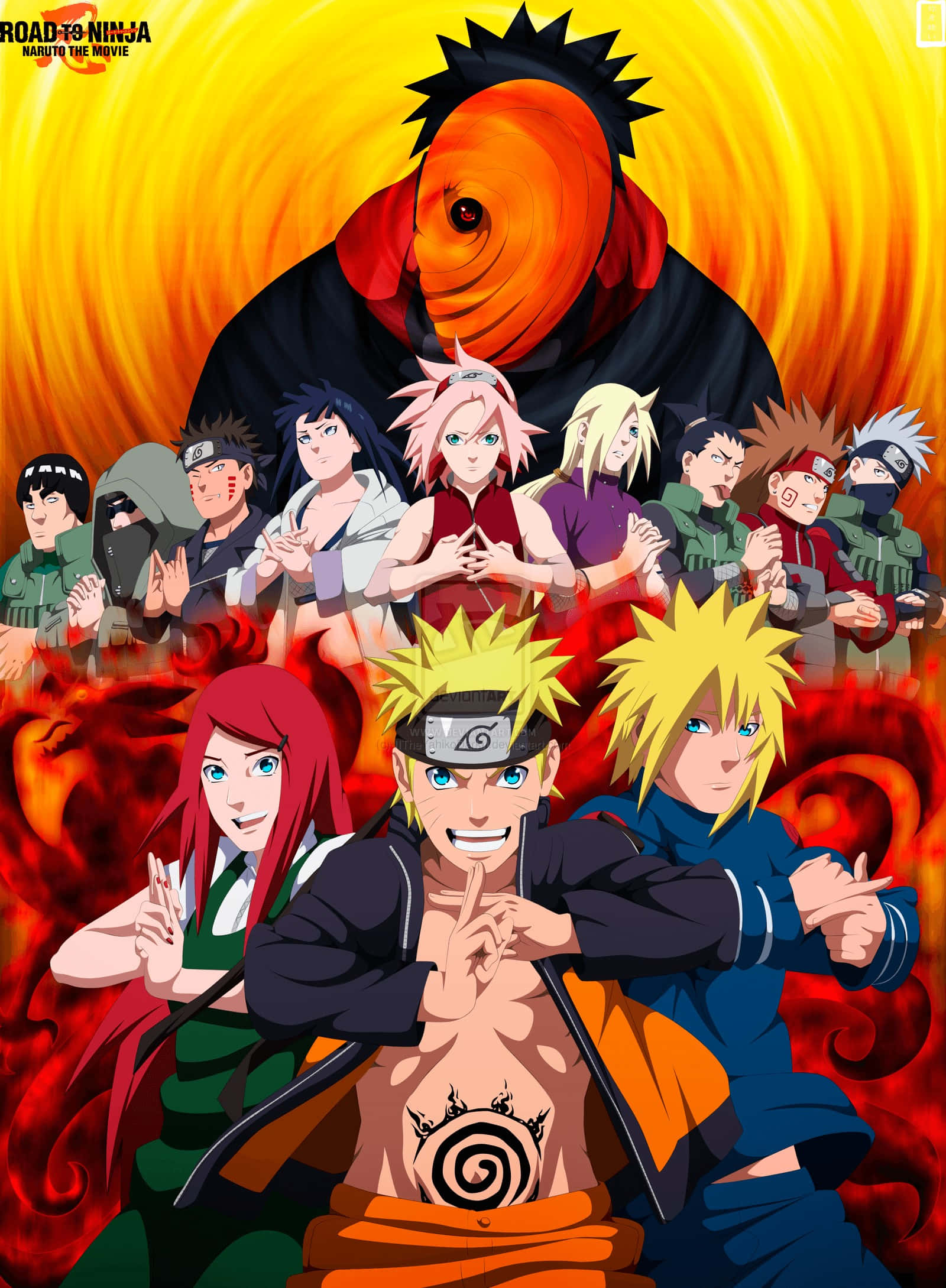 Naruto Shippuden Филм Пътят към Нинджа Манга Тапет