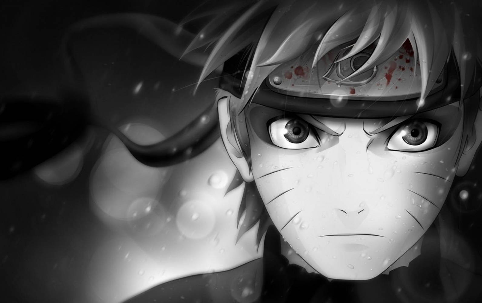 Naruto Черна Кървава Лента на Чело Тапет