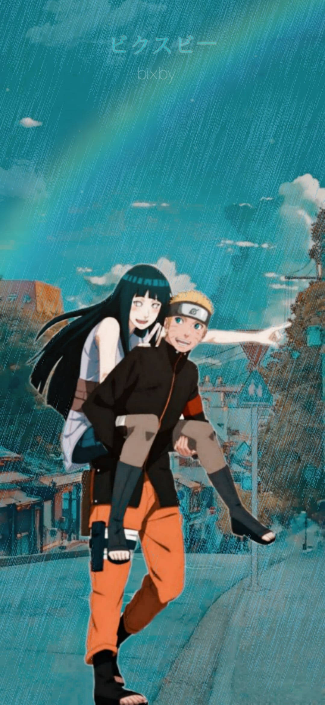 Naruto и Хината - Естетична аниме двойка Тапет