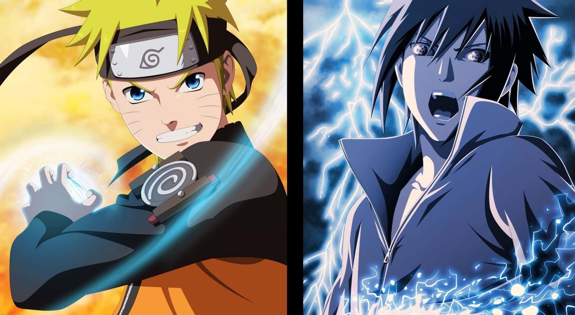 Naruto срещу Саске Manga Anime Тапет