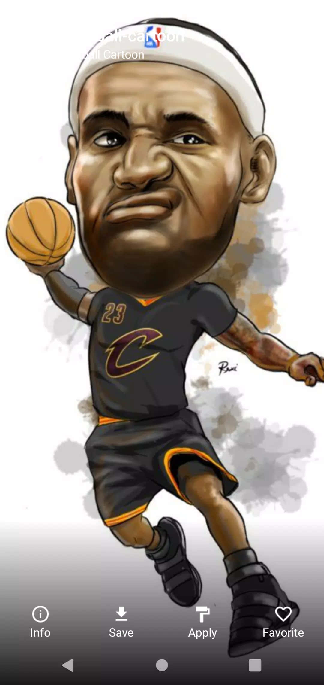 "NBA Карикатура" Тапет