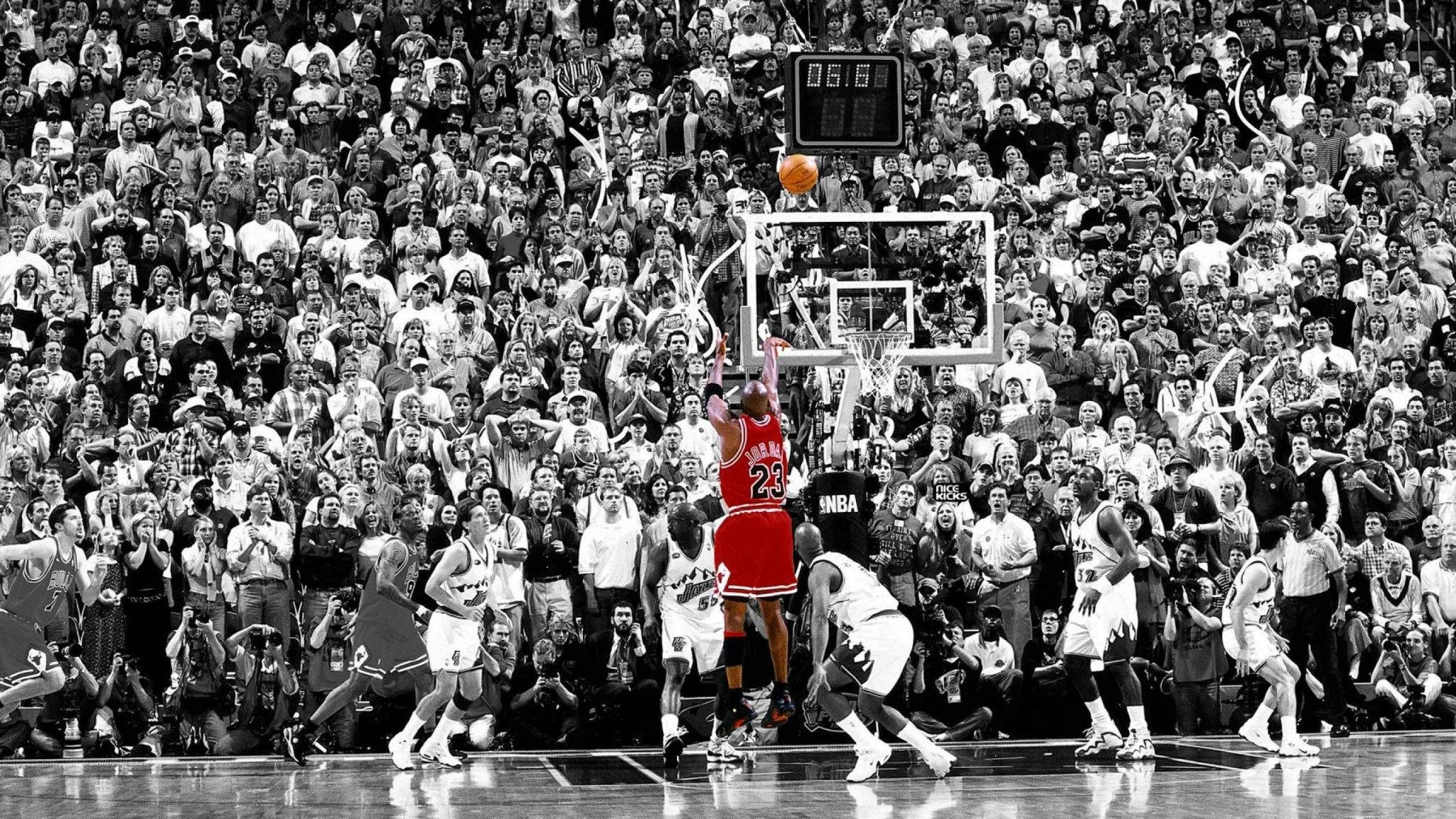 Червен Майкъл Джордан NBA десктоп Тапет