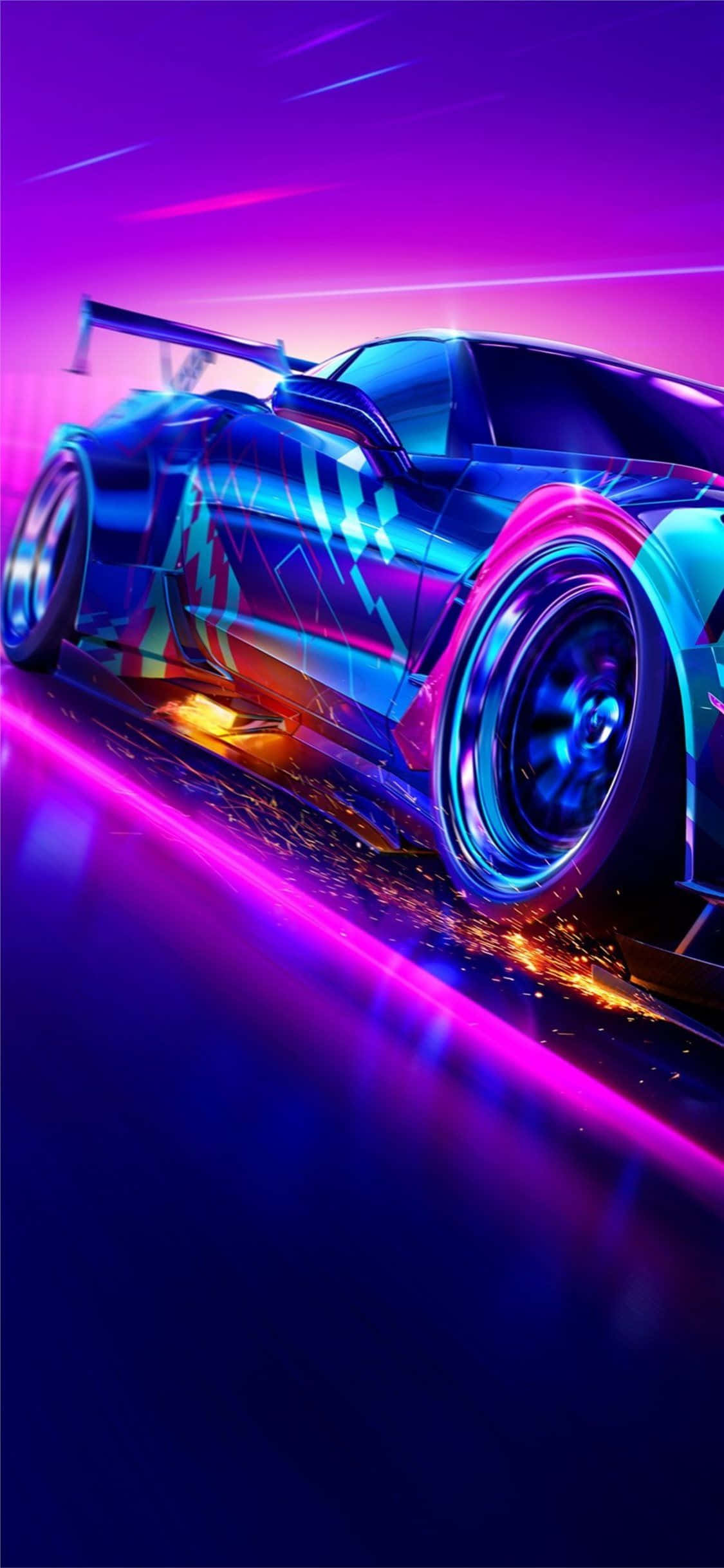 Need For Speed Heat Фон Синь Цвят Тапет