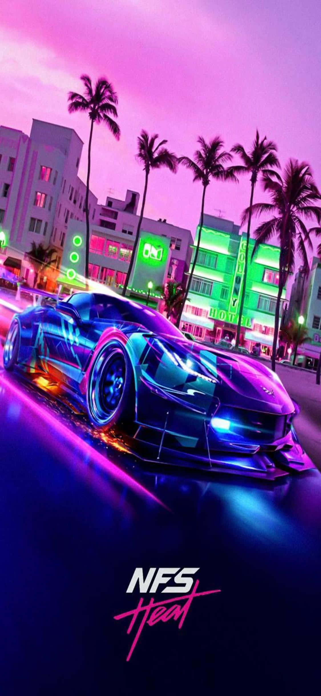Покорите състезанието с Need for Speed Heat Тапет