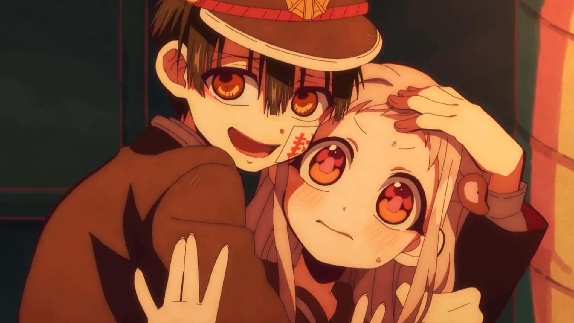 Nene прегръща Hanako-kun PFP Тапет