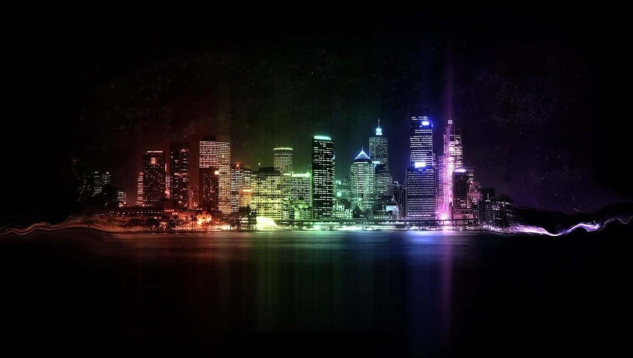 Фон Neon City Тапет