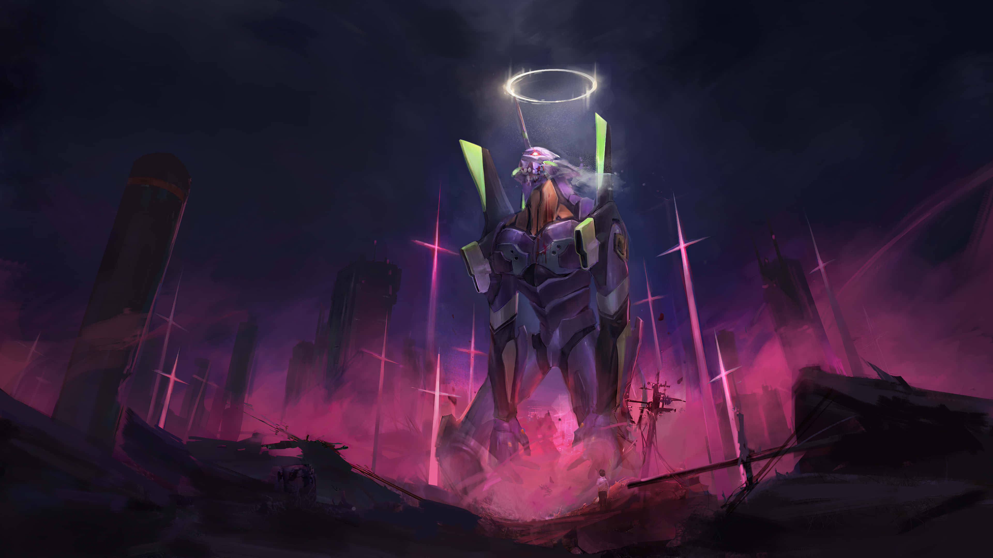 Аска и Рей от Neon Genesis Evangelion Тапет