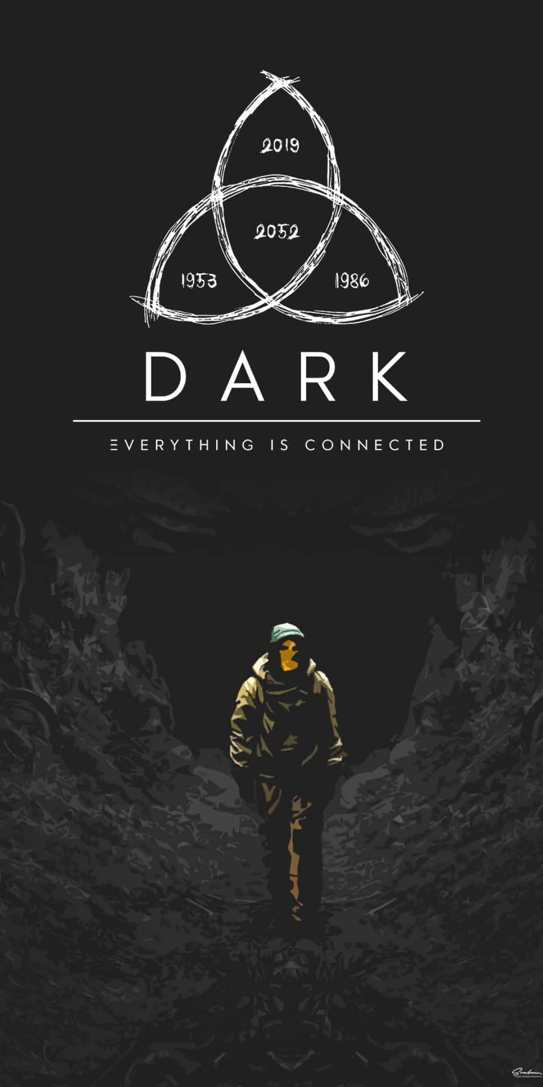 Цикличен символ на тъмния Netflix оригинален сериал Тапет