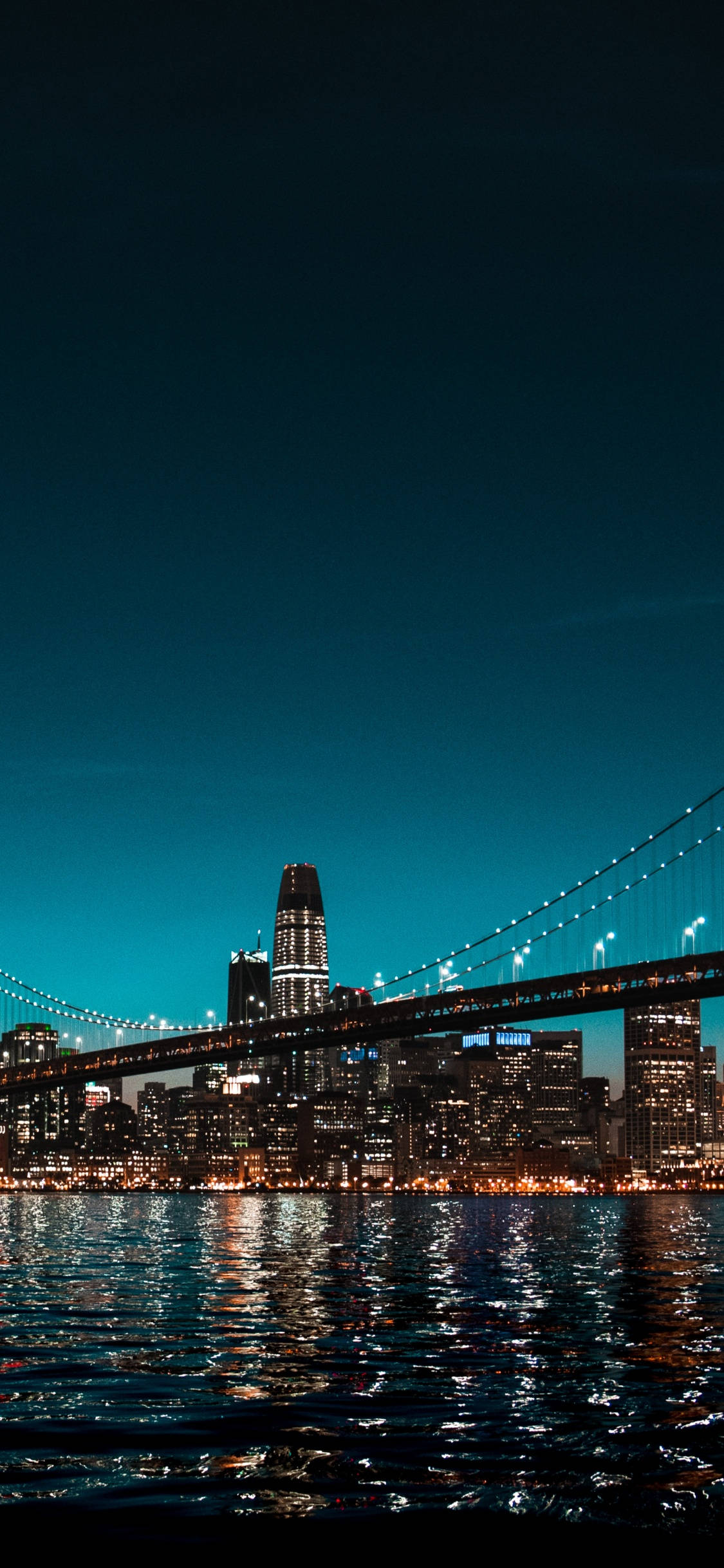 New York HD iPhone блестящ в нощ Тапет