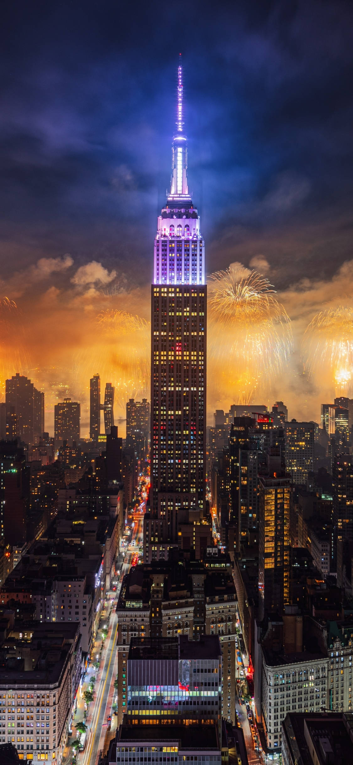 New York HD iPhone Empire State Building Тапет