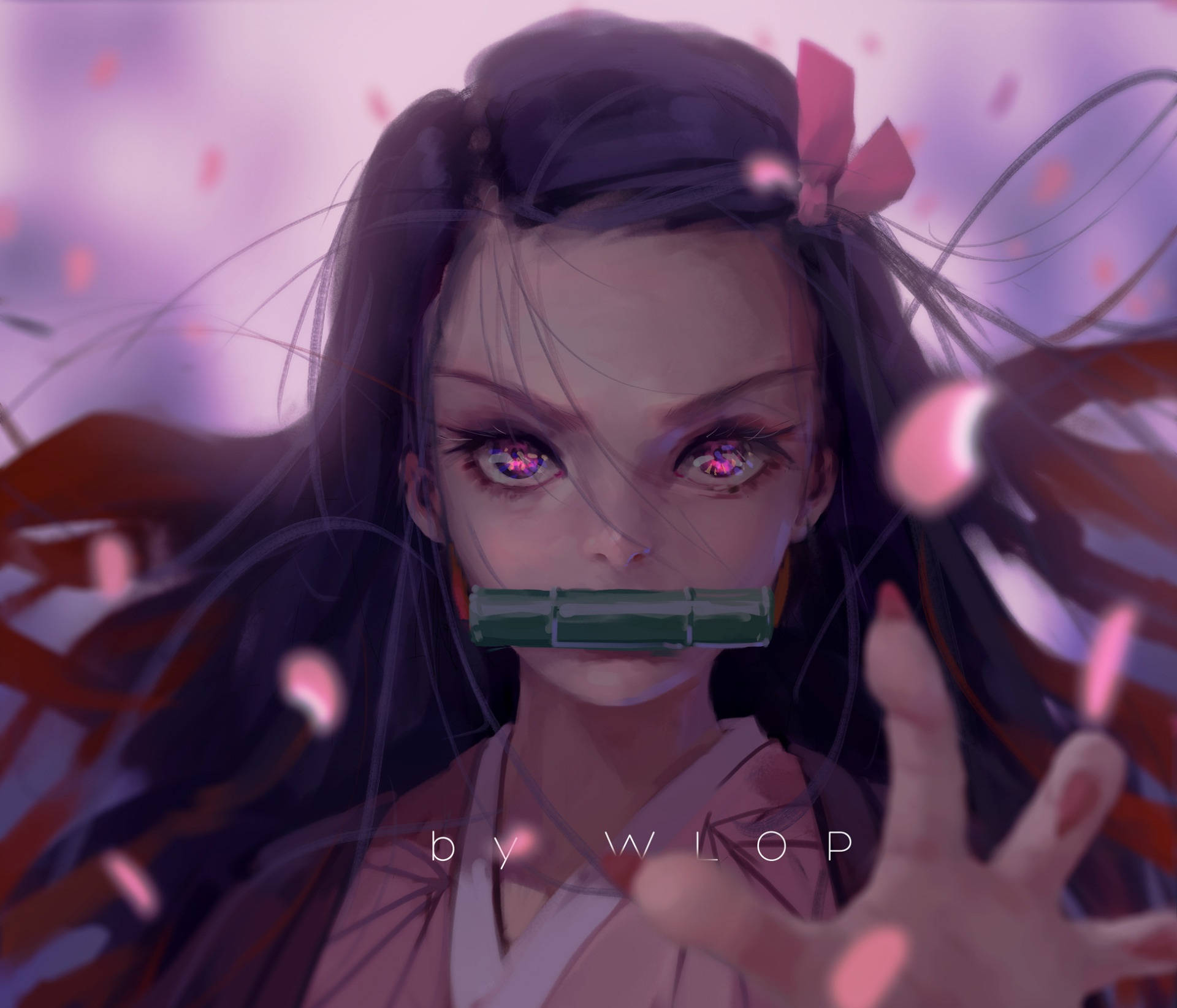 Nezuko от Убиец на демони сладколика Тапет