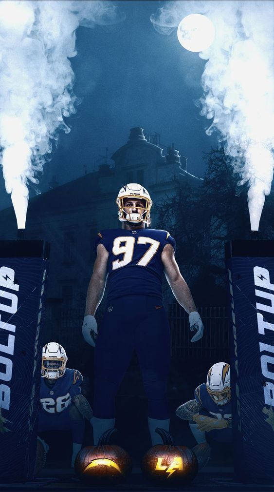 Джоуи Боса влиза на мача в NFL Тапет