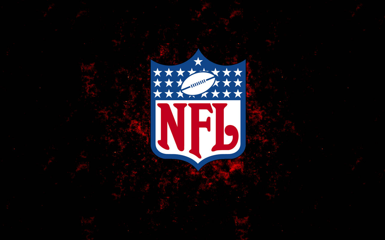 Логотип NFL на черен фон Тапет