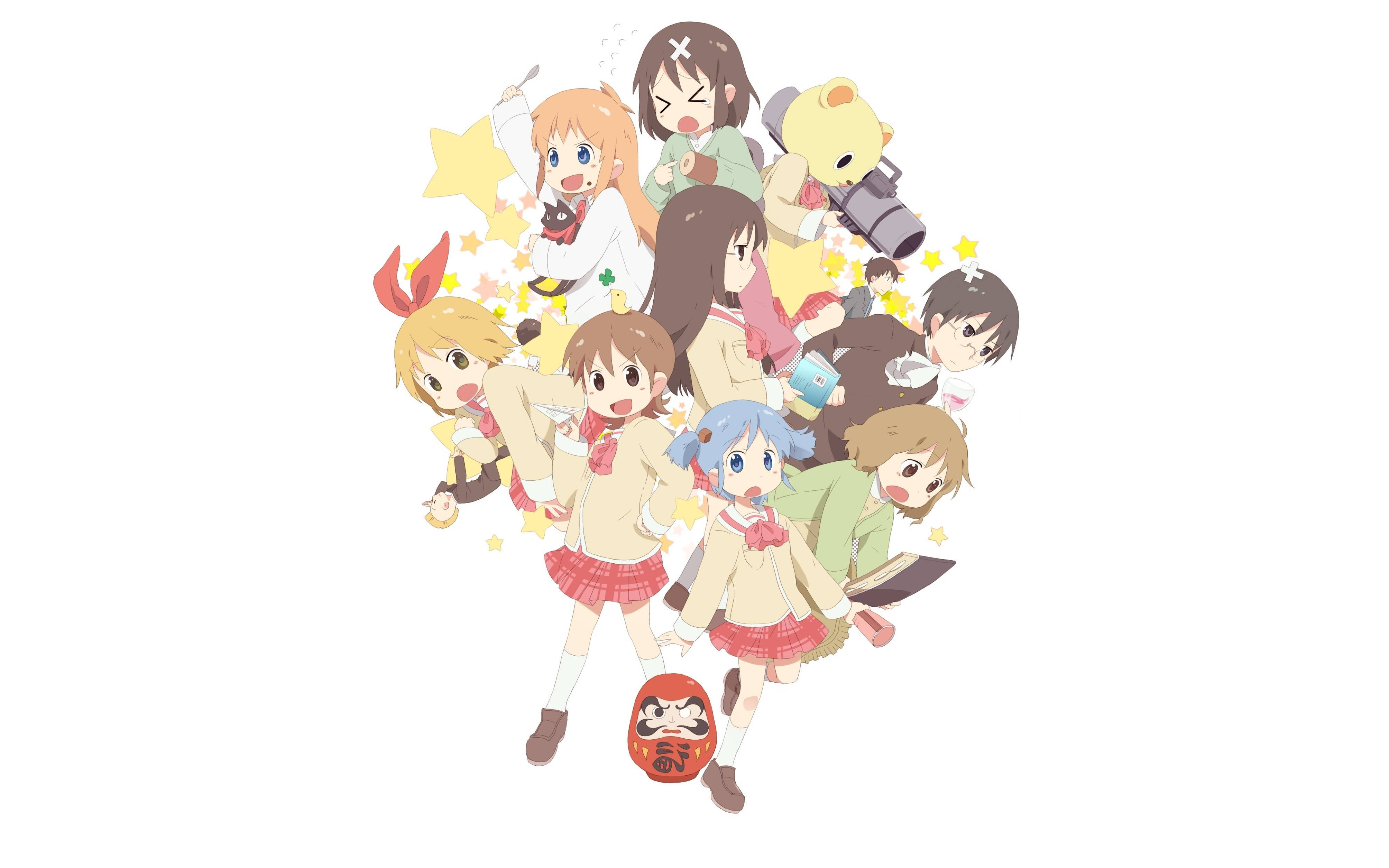 Главният актьорски състав на Nichijou Тапет