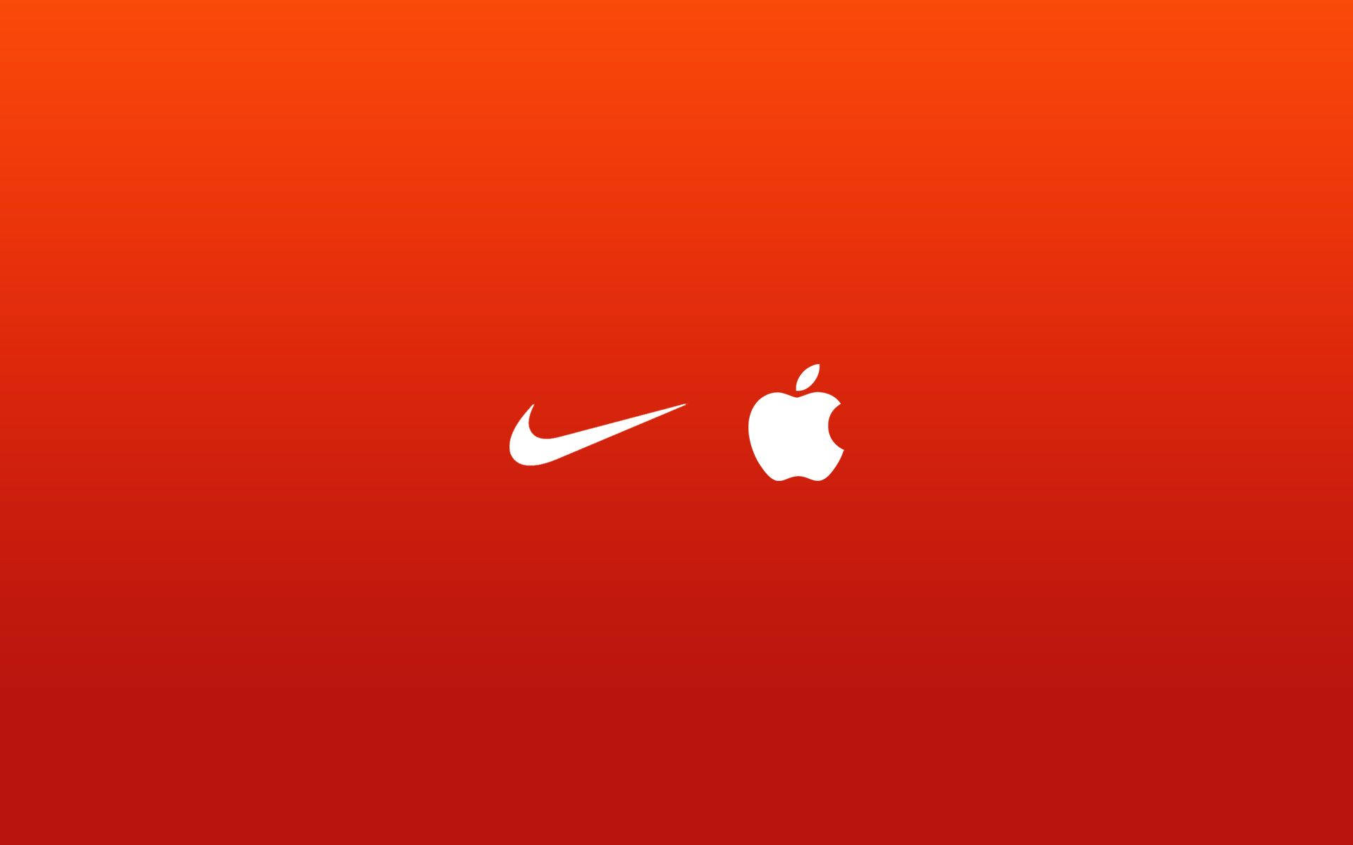 Готина минималистична емблема на Nike и Apple Тапет