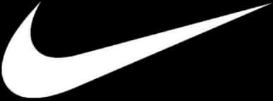 Лого на Nike Swoosh на черен фон Тапет