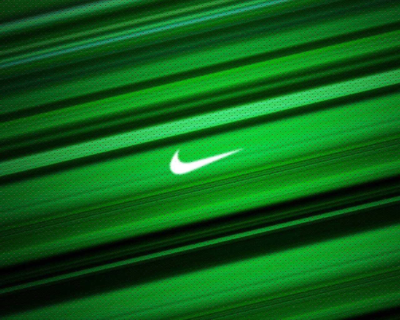 Готична зелена търговска марка Nike Тапет