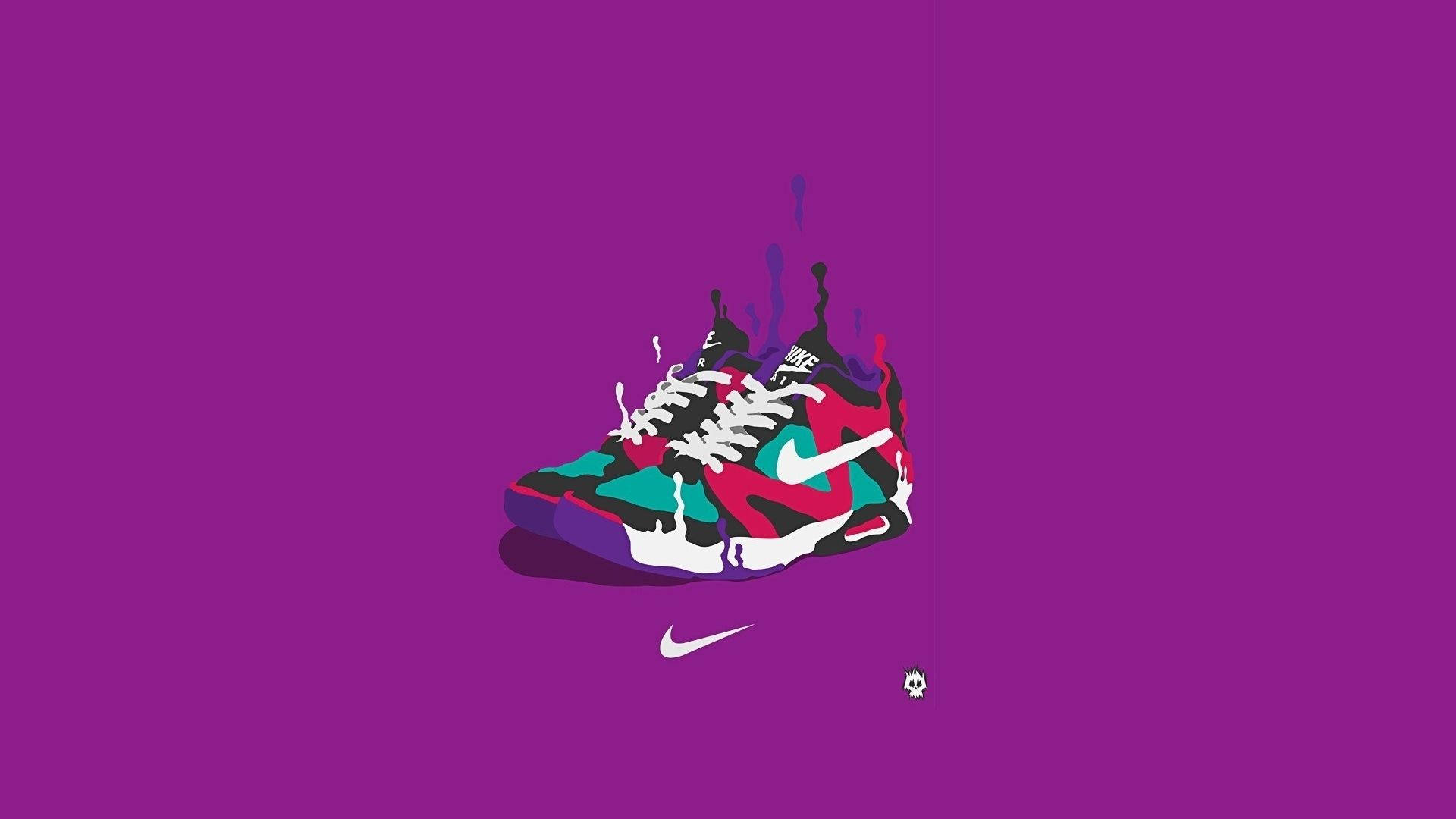 Готини Nike маратонки дигитално изкуство Тапет