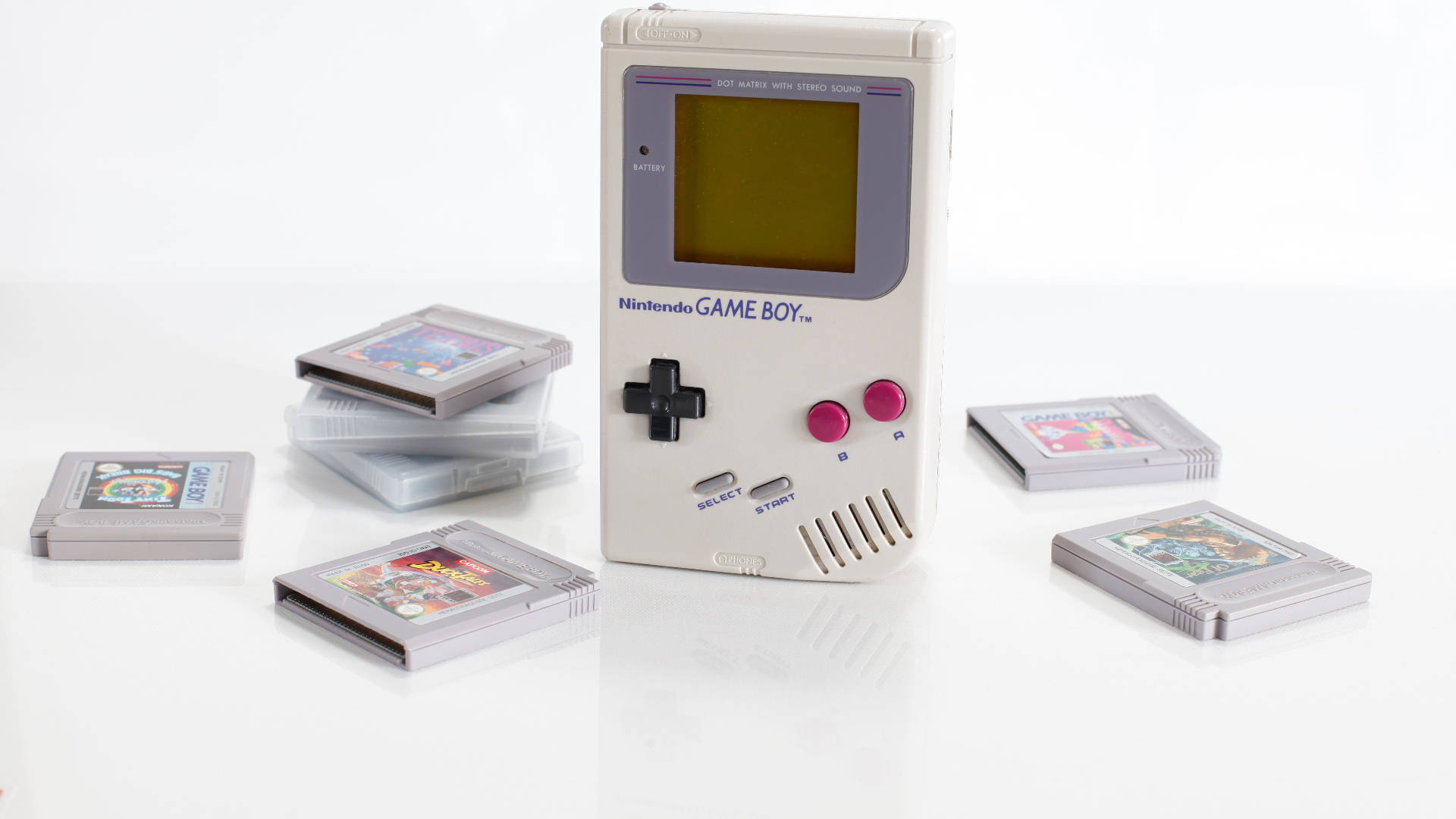 Nintendo Game Boy с касети Тапет