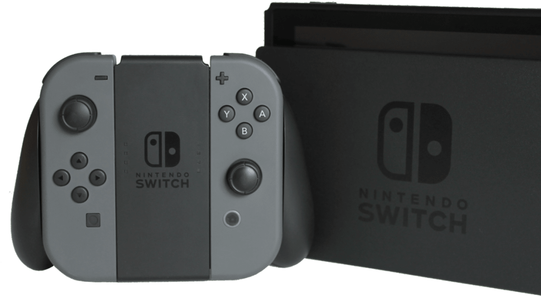 Конзола Nintendo Switch и контролери Тапет