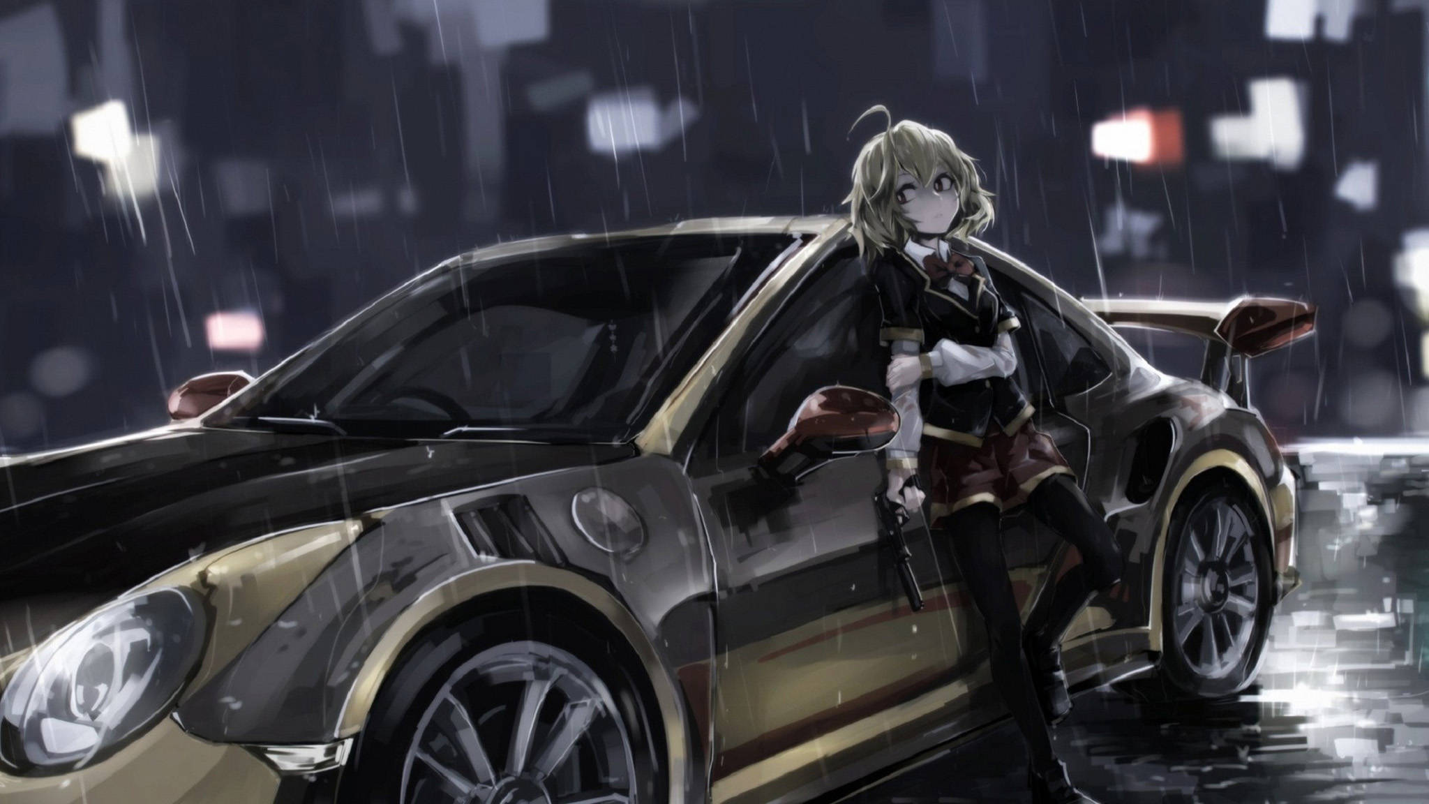 Nissan GT-R Аниме Кола Тапет