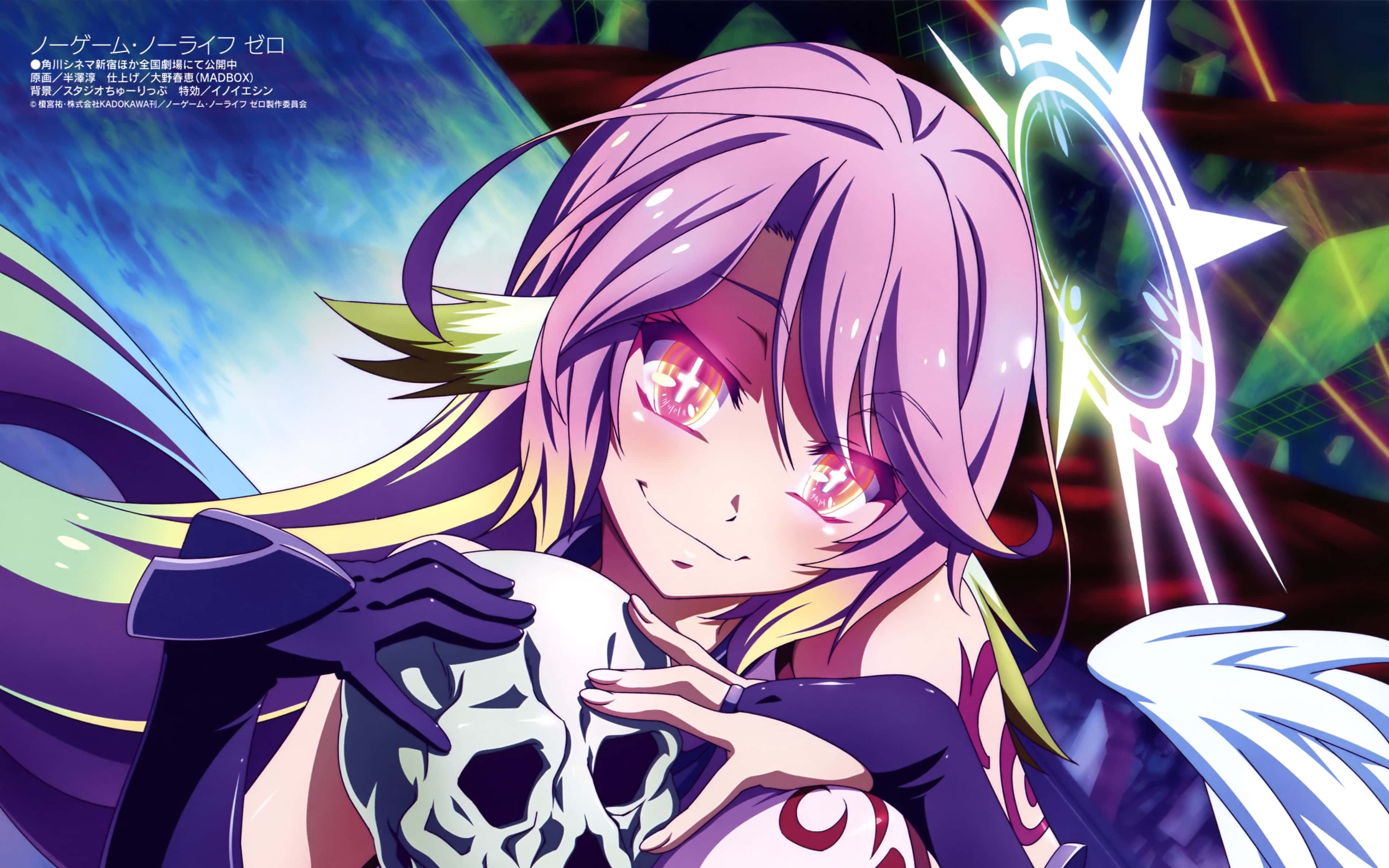 Два геймера се наслаждат живота си в света на No Game No Life Тапет