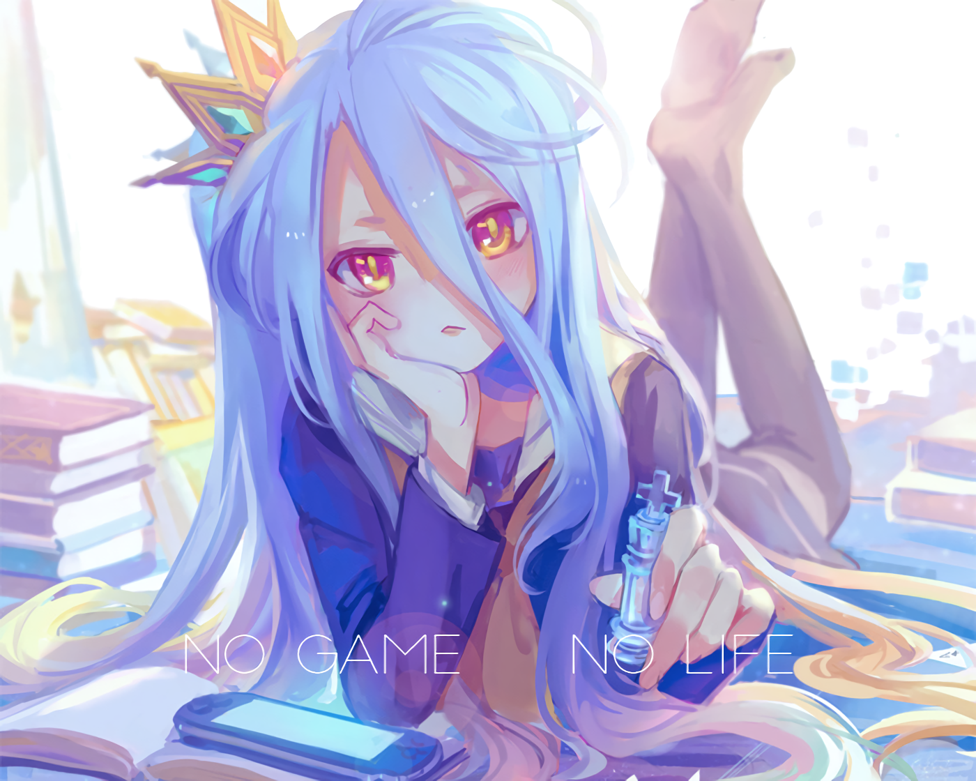 Брат и сестра гении завладяват виртуален свят - No Game No Life Тапет