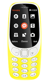 Nokia класичен жълт модел Тапет