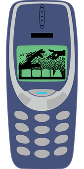 Класически телефон Nokia с играта Snake Тапет