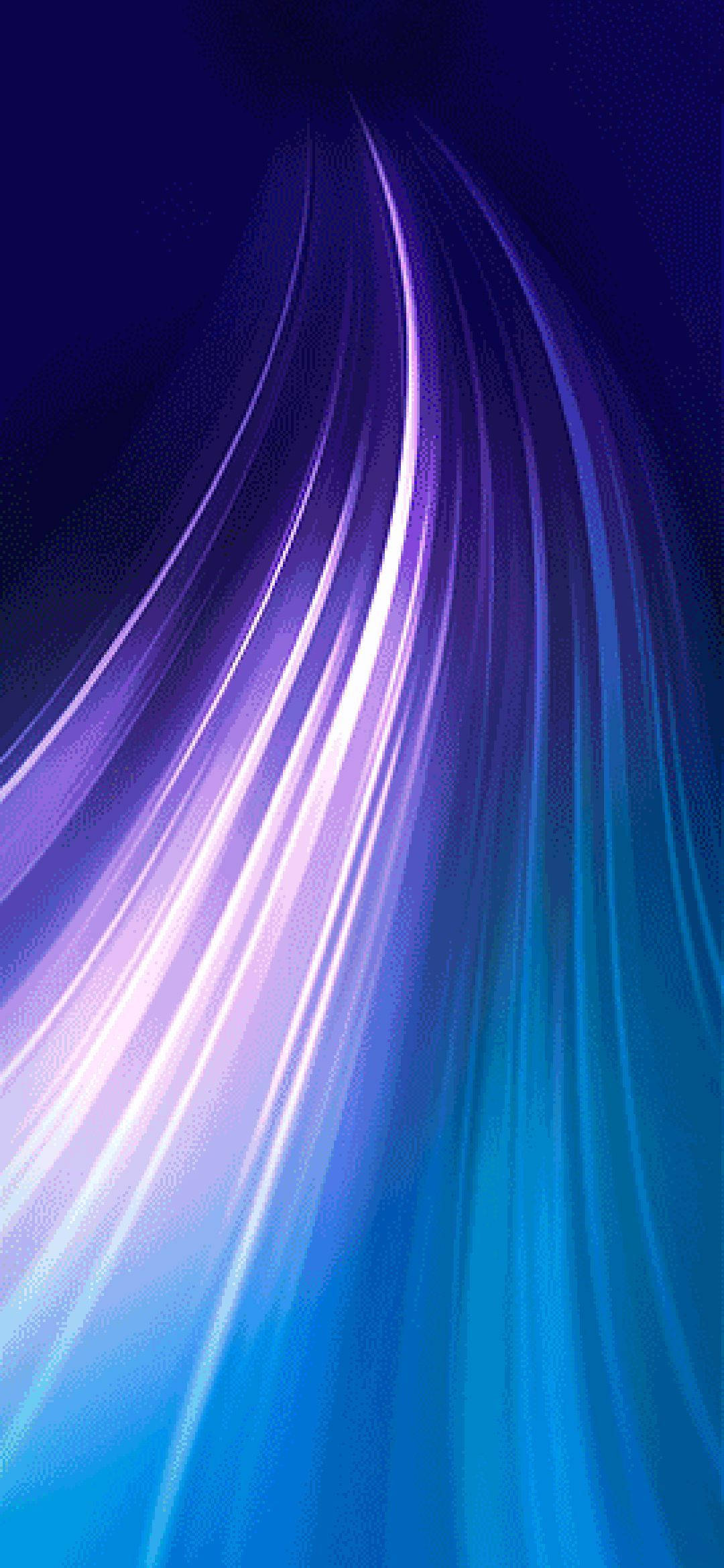 Note 8 Лилакови светлинни вълни Тапет