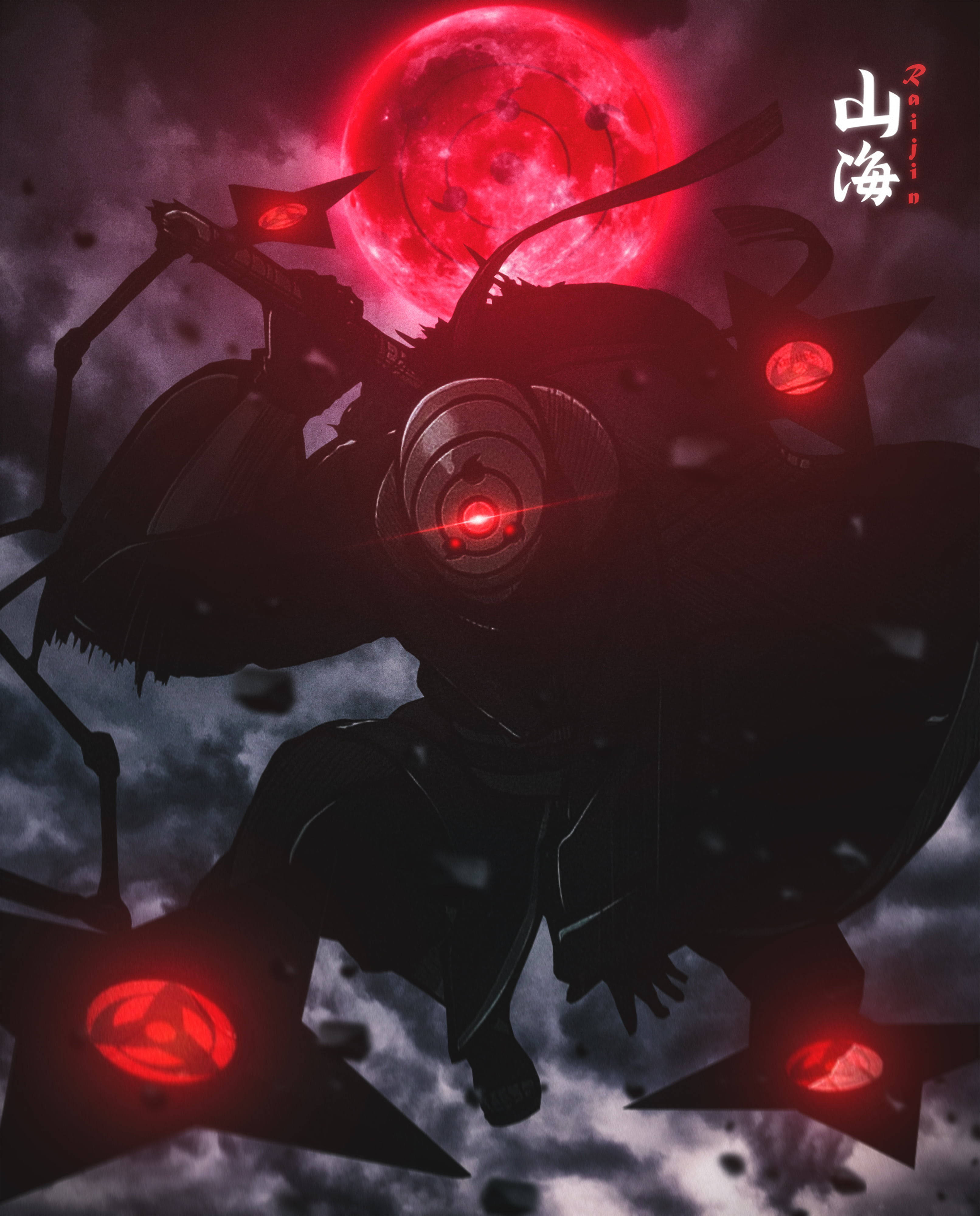 Obito Uchiha с претоварване на Шаринган 4K Тапет