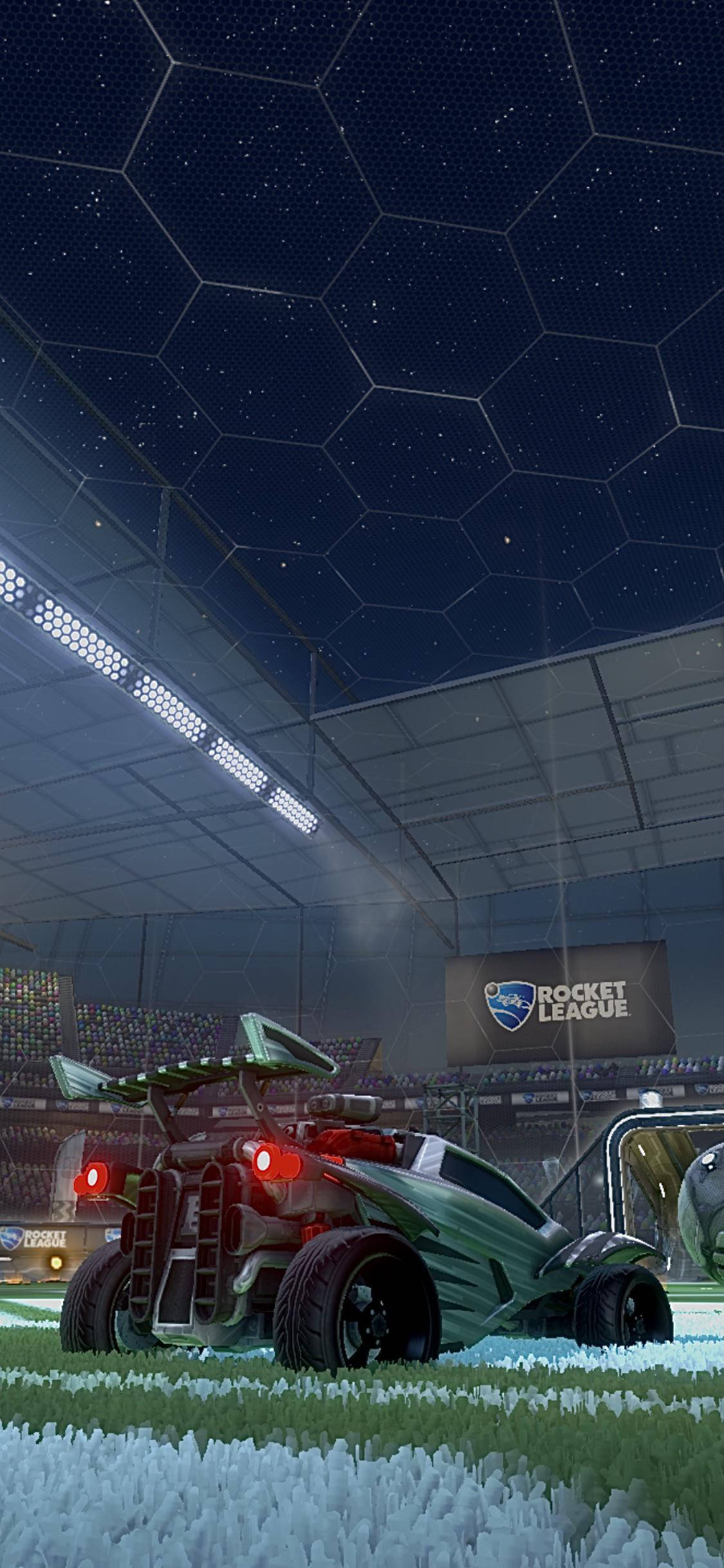 Ментово-зелен Octane кола Rocket League iPhone Тапет
