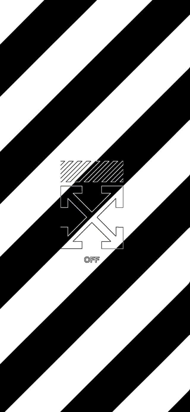 Диагонален шар ивица Off White iPhone Тапет