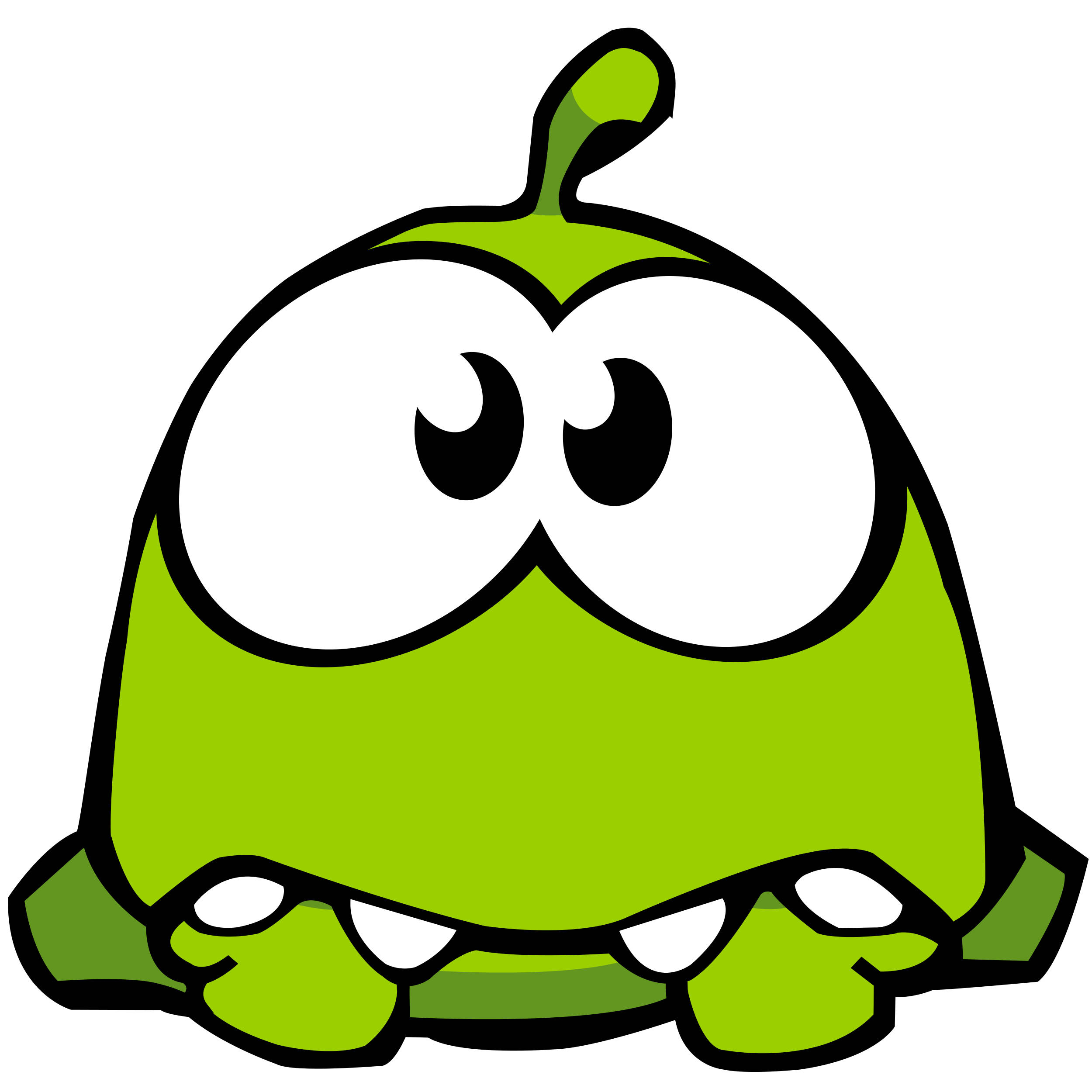 Om Nom Кавайна жаба Тапет