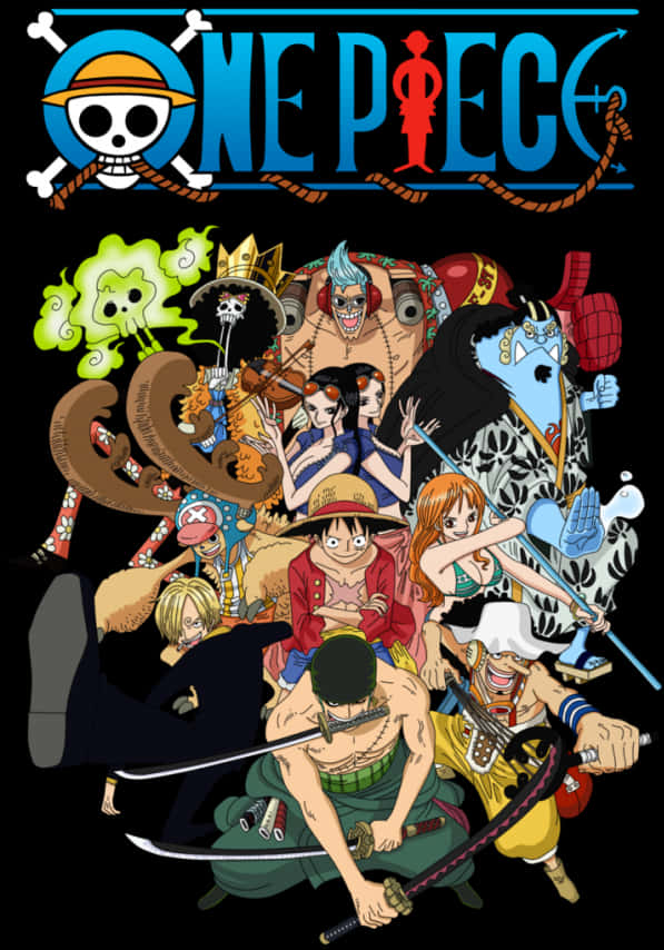 Илюстрация на Сламената шапка от One Piece Тапет
