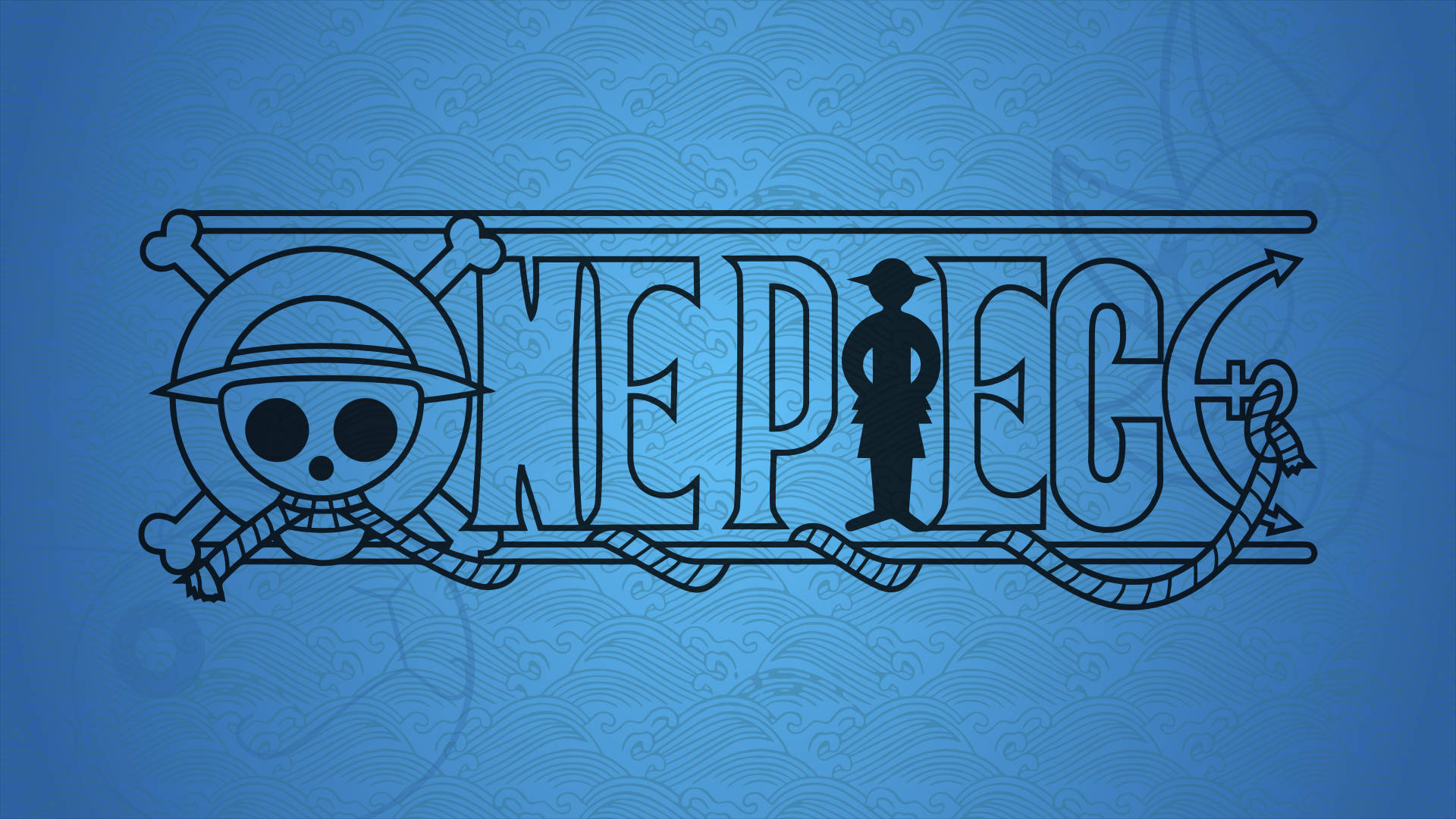 One Piece 4K лого Тапет