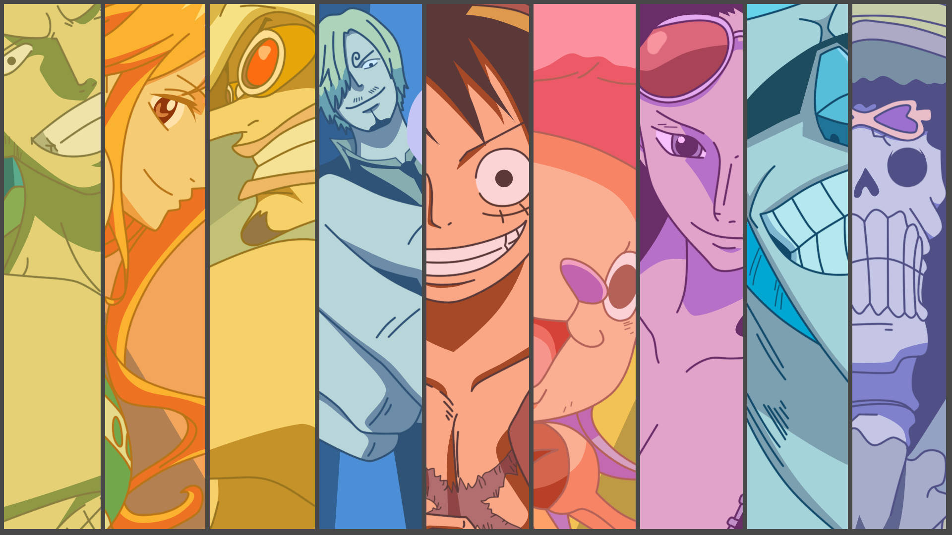 One Piece 4k пастелен тапет