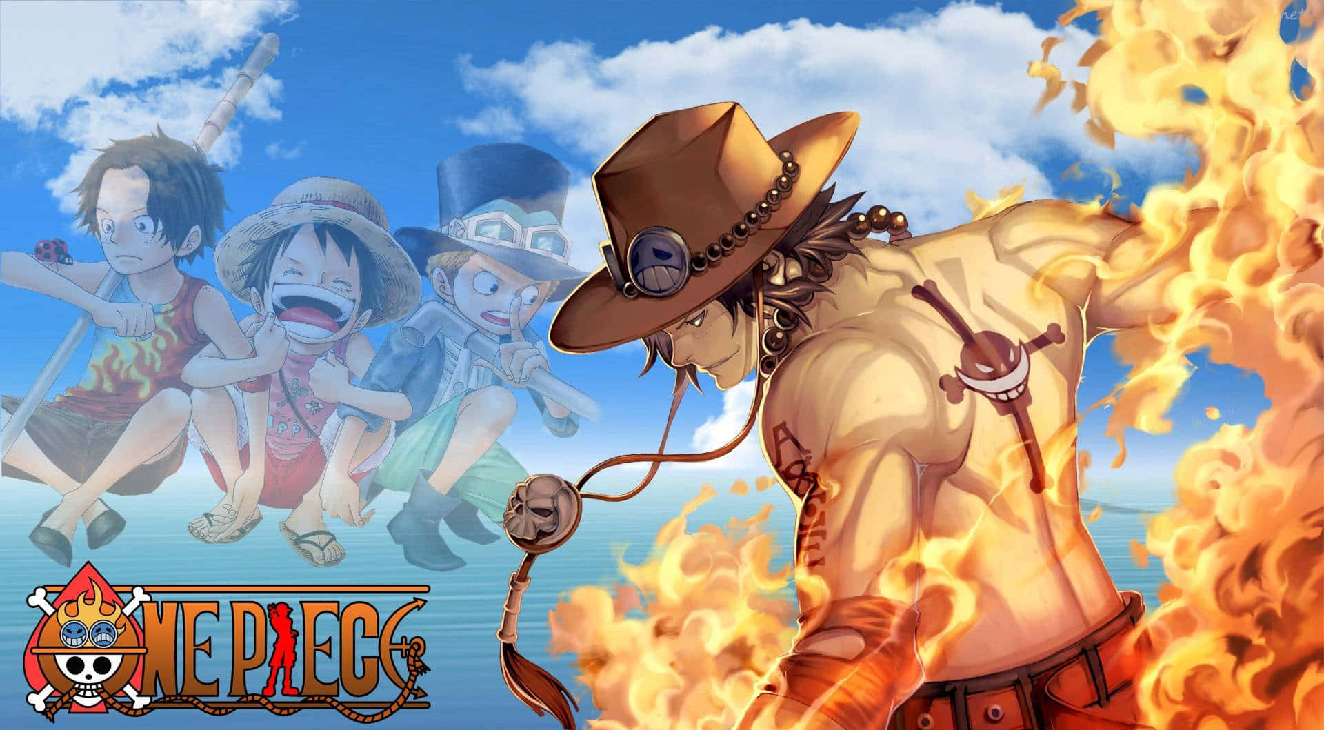 Снимка на Пламения Ейс от One Piece Тапет