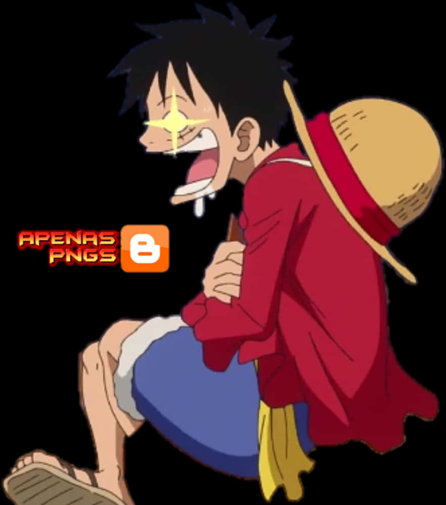 Плачещият Луфи от One Piece Тапет