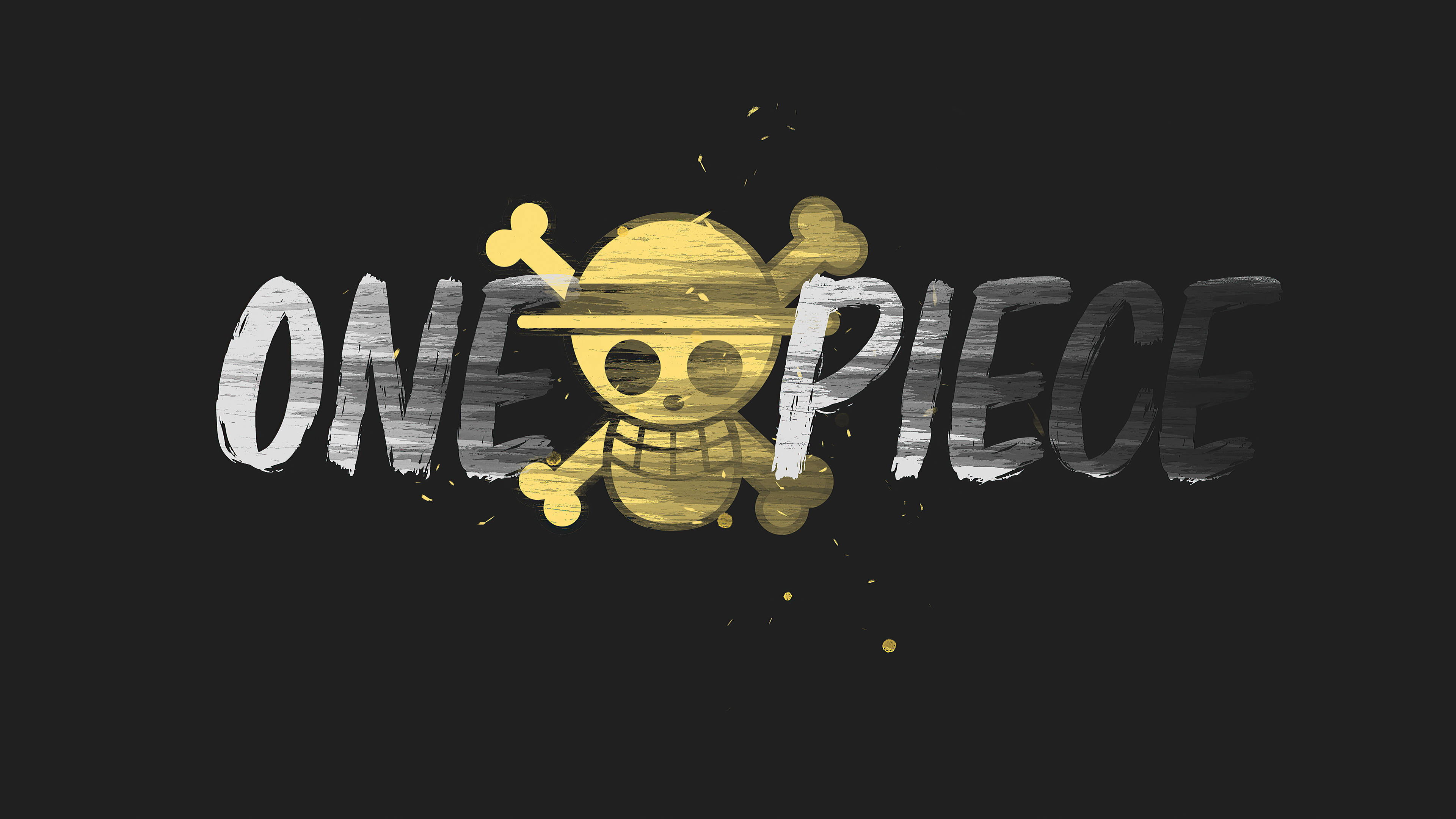 Златен череп One Piece за десктоп Тапет