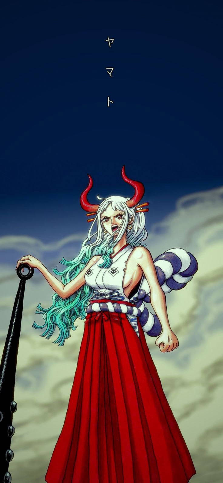 Ямато от One Piece с рога Тапет