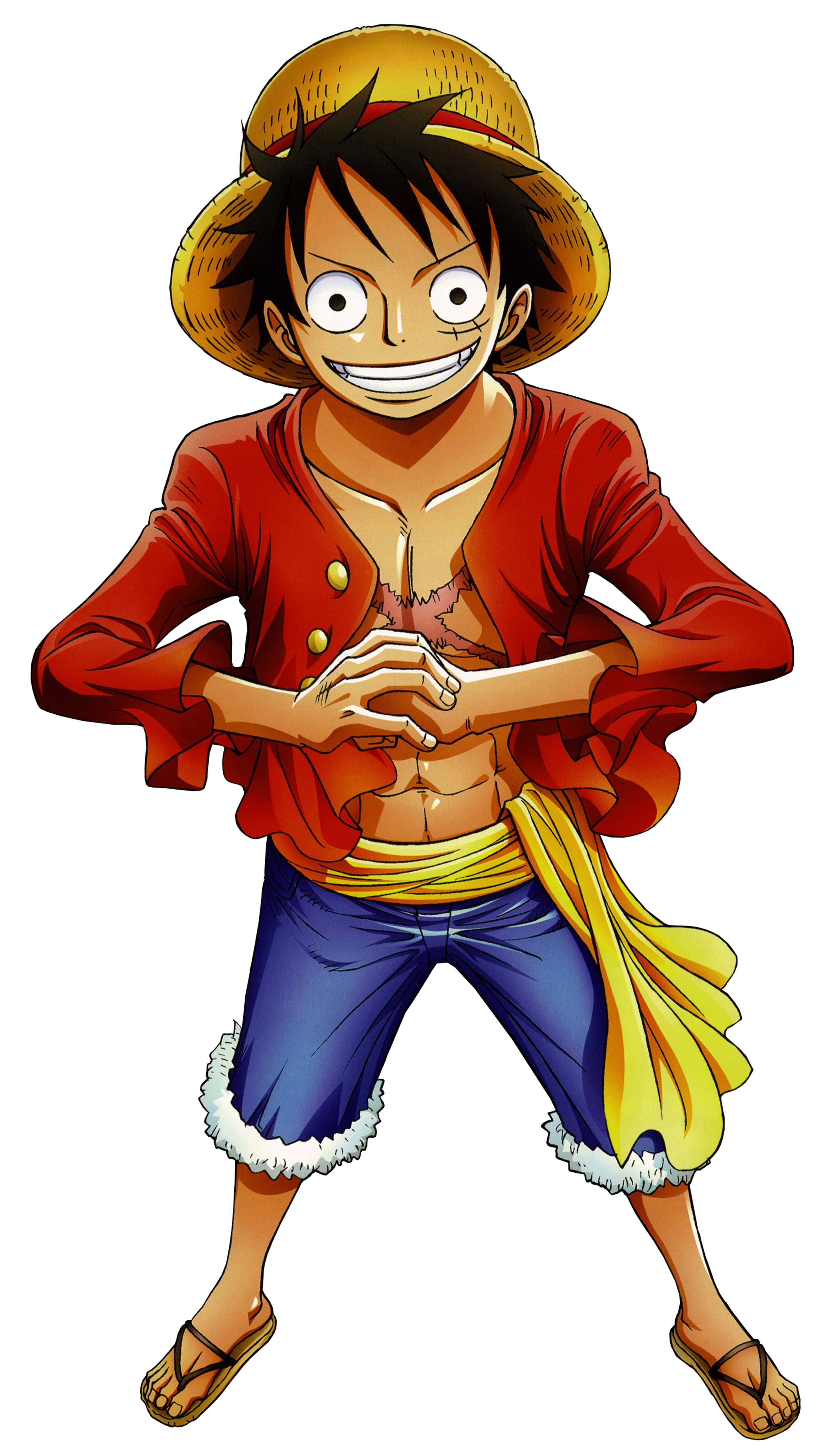 Изправен Луфи от One Piece за телефон Тапет