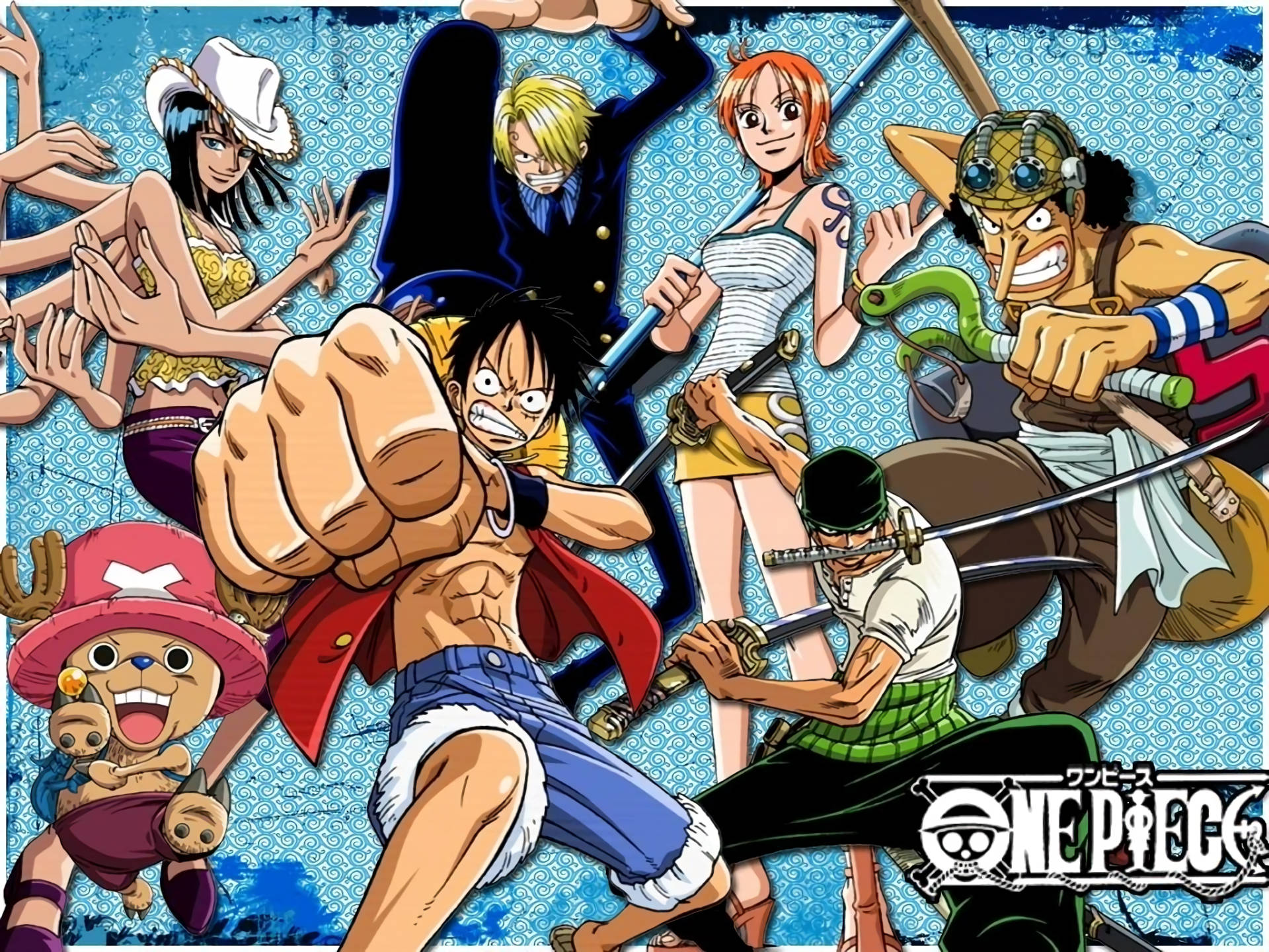 One Piece Fight Pose за десктоп Тапет