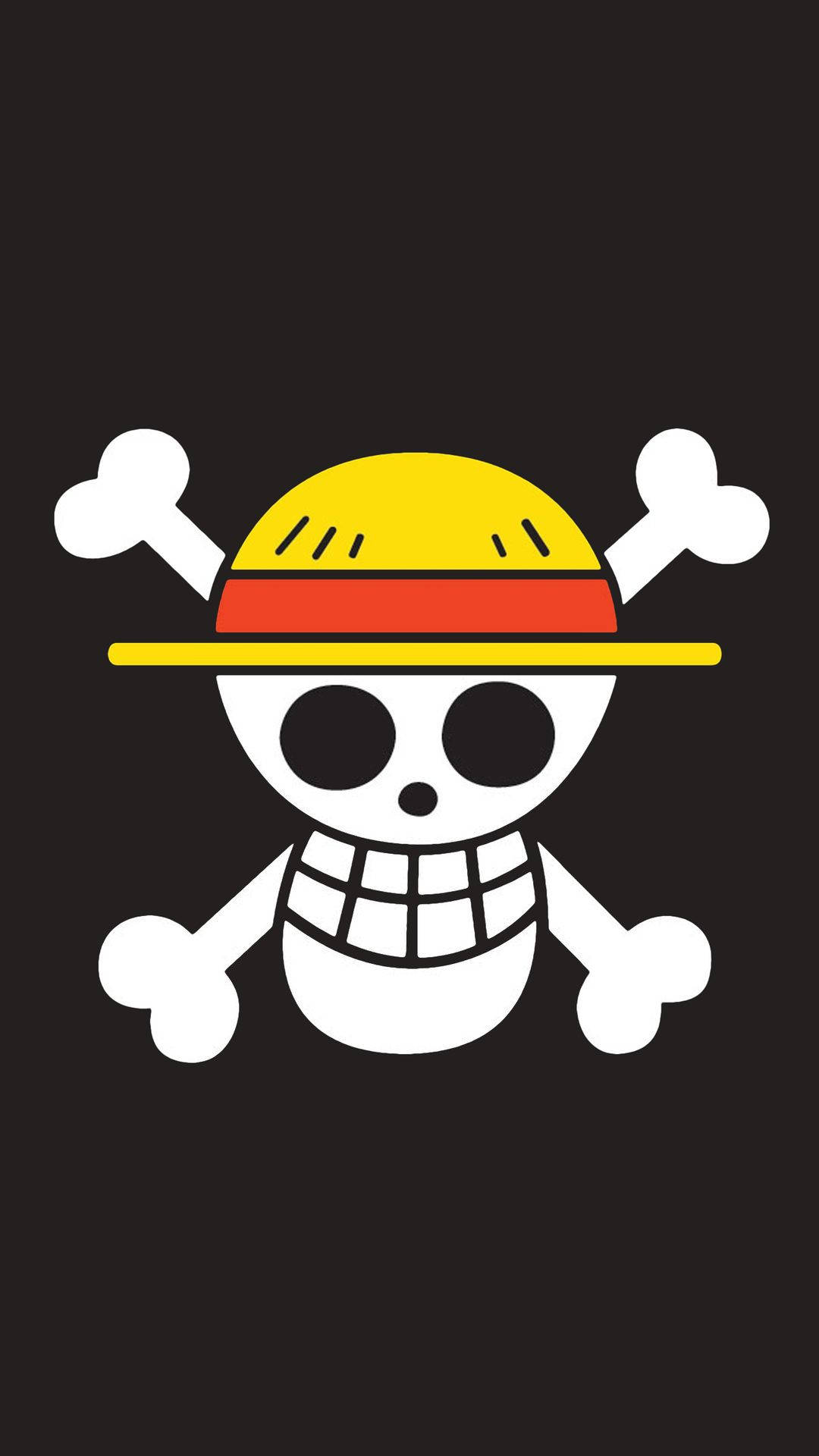 Череп лого One Piece за iPhone Тапет