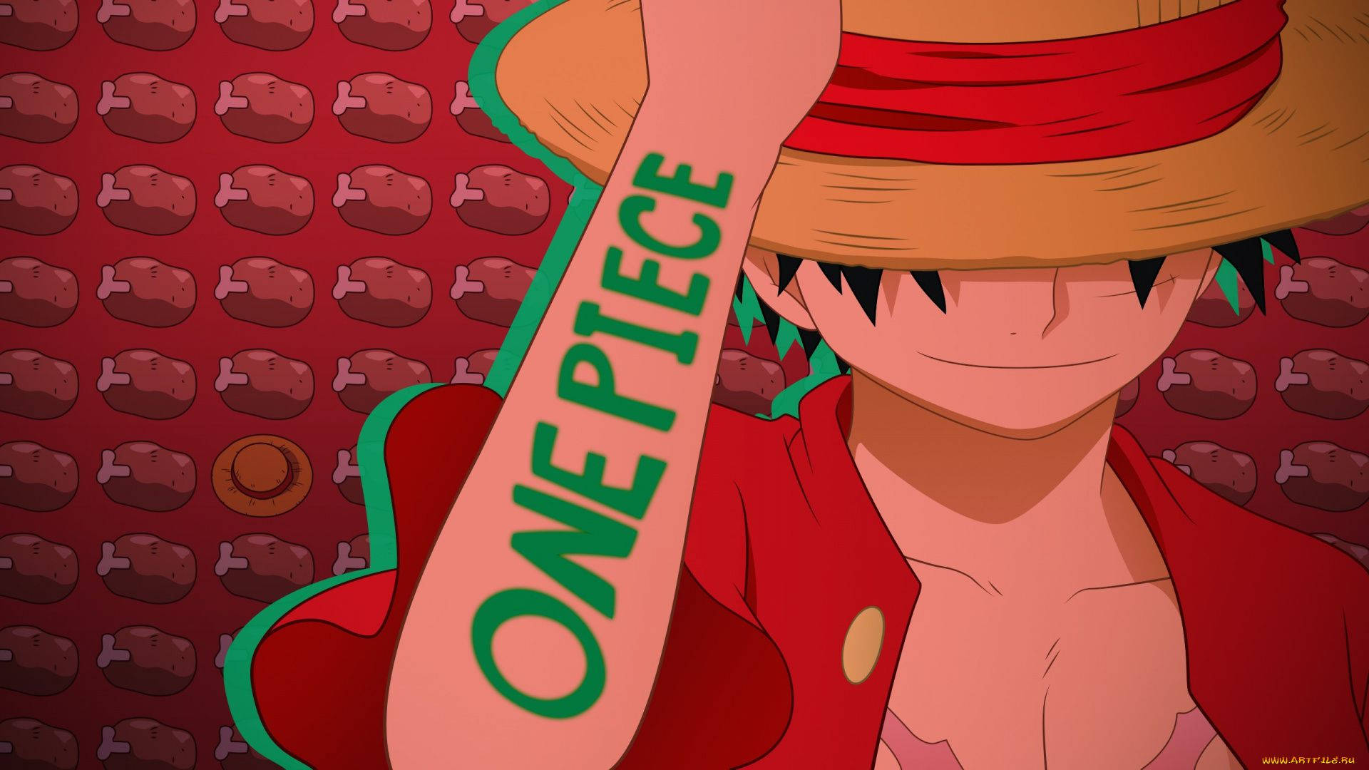 One Piece десктоп тапет с месен десен Тапет
