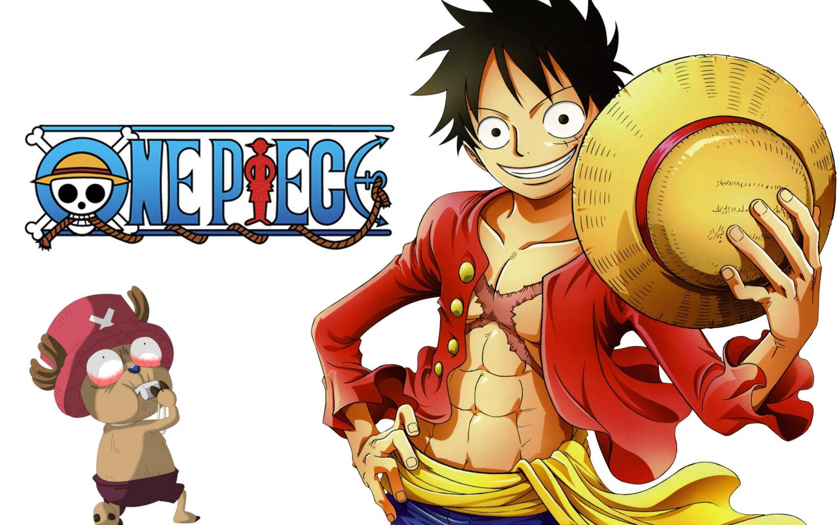 One Piece Luffy i Tonny Chopper Тапет