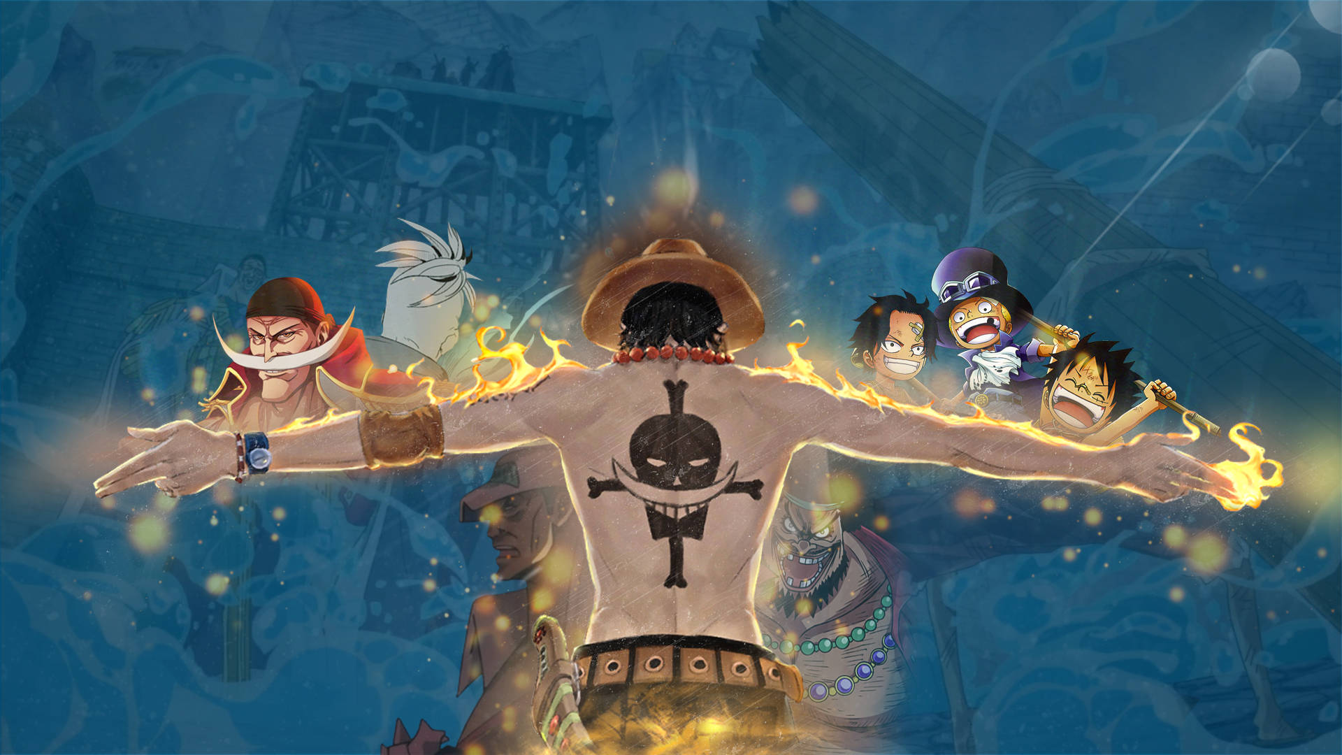 One Piece PFP Портгас Д. Ейс Тапет