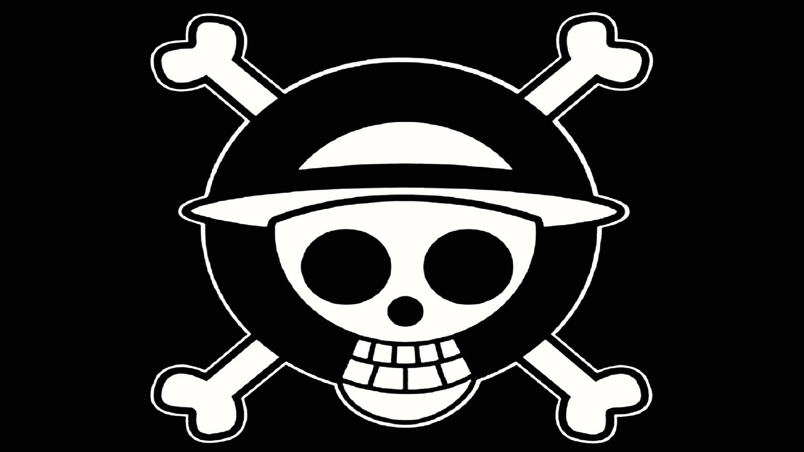 One Piece PFP Логотип Череп Тапет