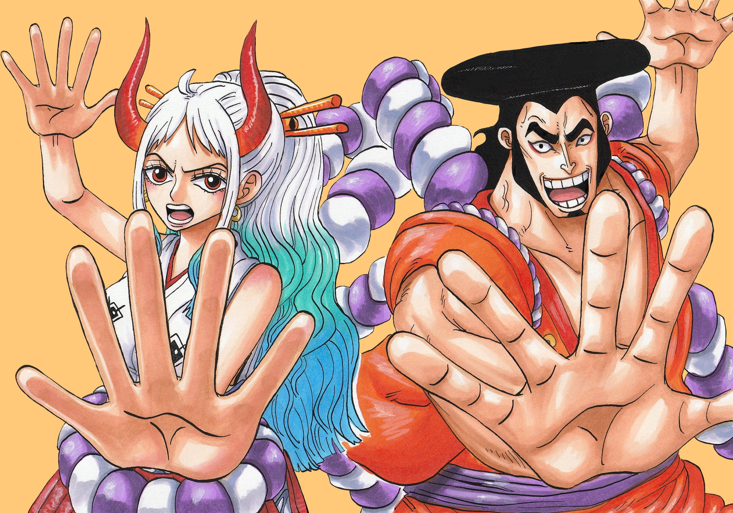 Козуки Оден Ямато One Piece Тапет