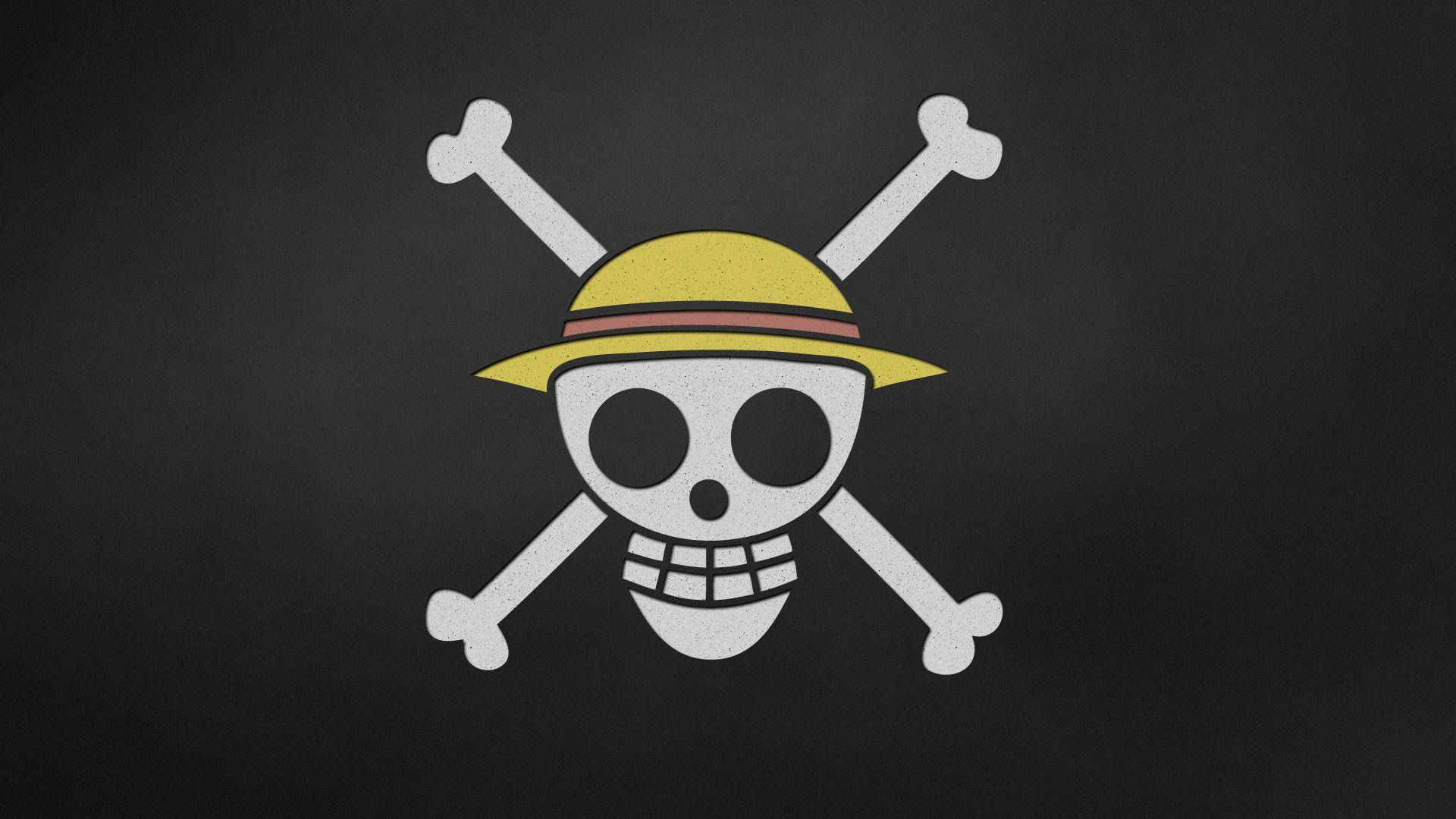 Аниме символи One Piece Сламена шапка Пирати Джоли Роджър Тапет
